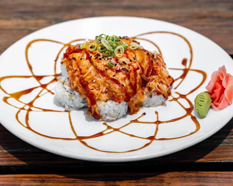 Volcano Roll at Bamboo Sushi Bar & Hibachi Express